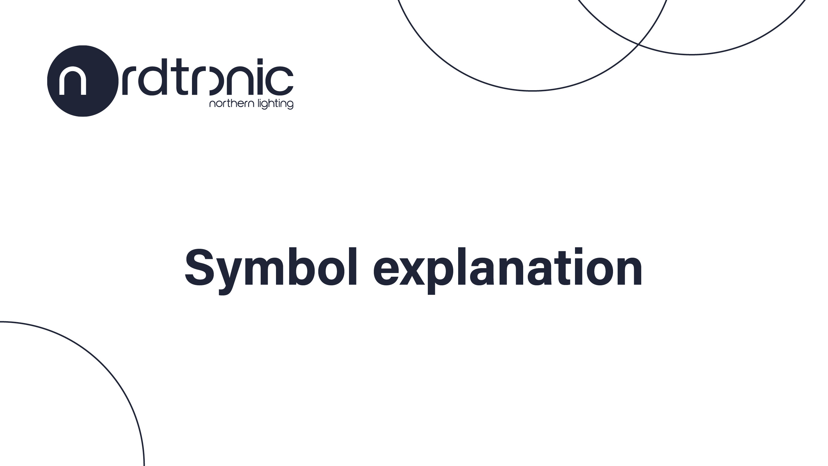 Explication des symboles