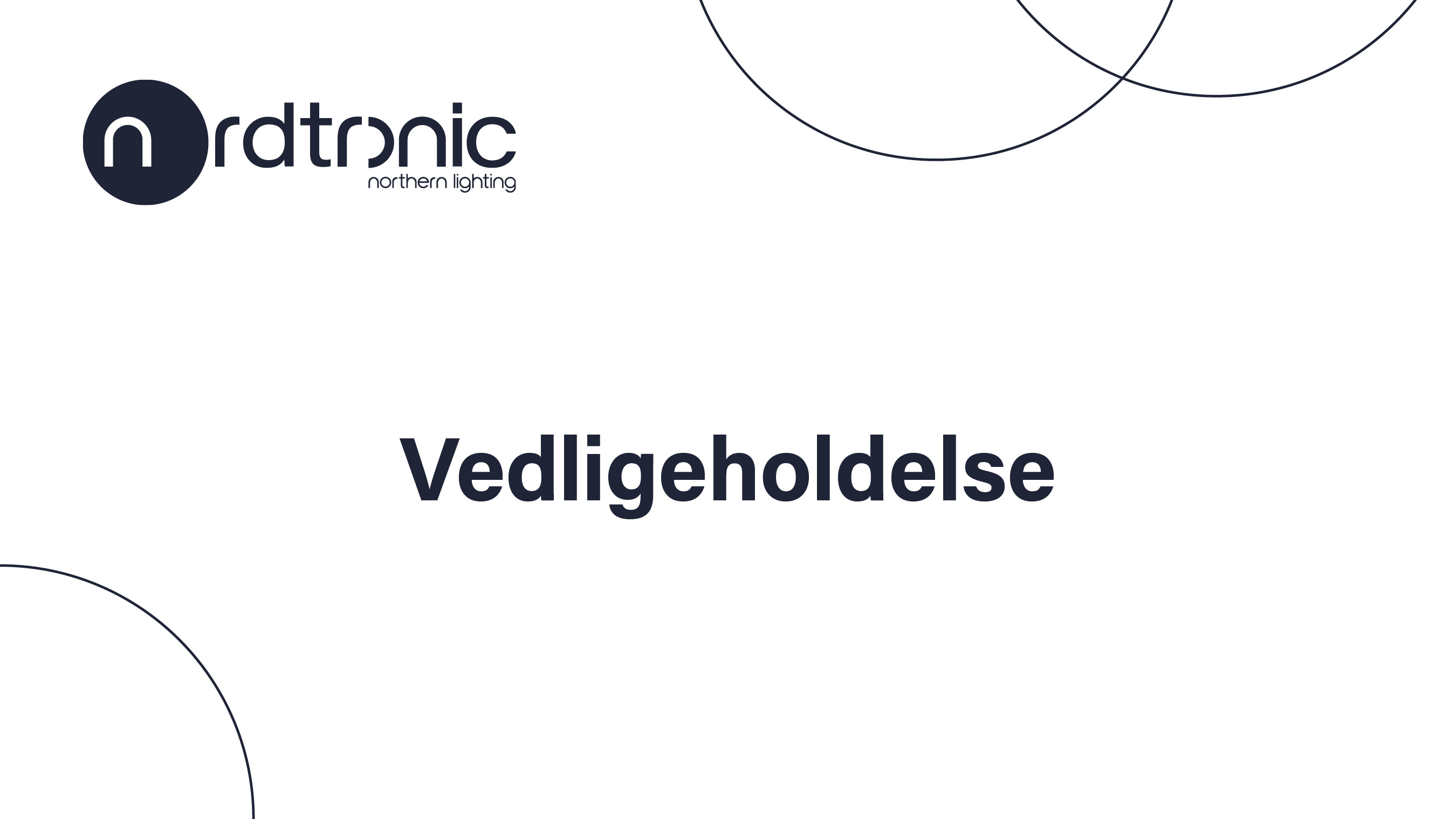 Vedligeholdelse